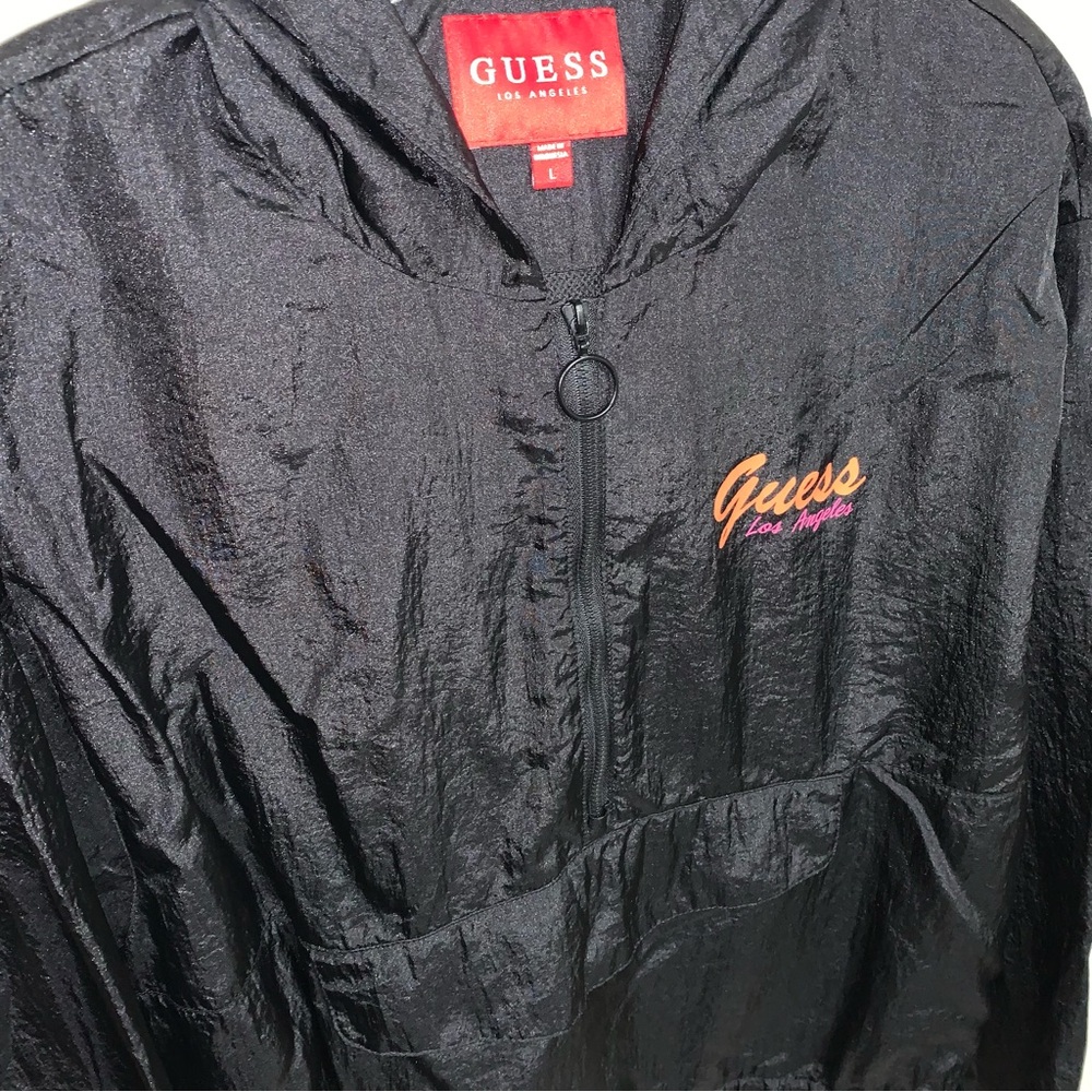 Black Guess Wind Breaker Pullover - image 2